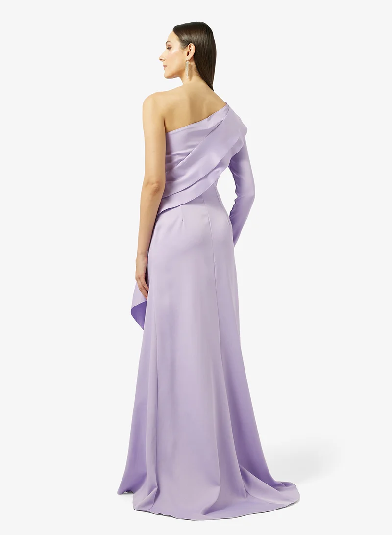 Namshi x  One Shoulder Dress With Ruffle for Women | Best Price UAE